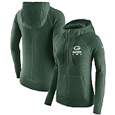 Women's Green Bay Packers Nike Gym Vintage Full Zip Hoodie Green,baseball caps,new era cap wholesale,wholesale hats